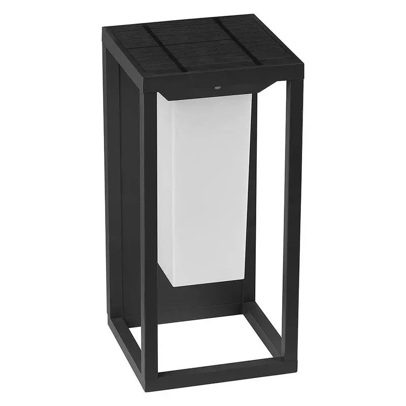 Kinkiet Ogrodowy Ścienny Solarny V-TAC 2W LED SAMSUNG CHIP 2-FUNKCJE IP65 VT-77-N 3000K 220LM 3 Lata Gwarancji - Szary
