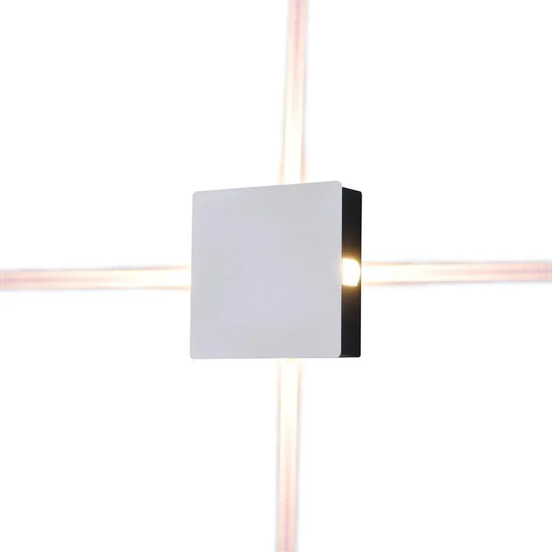 Oprawa Ścienna V-TAC 4W LED IP65 Kwadrat VT-704 4000K 428LM - Biały