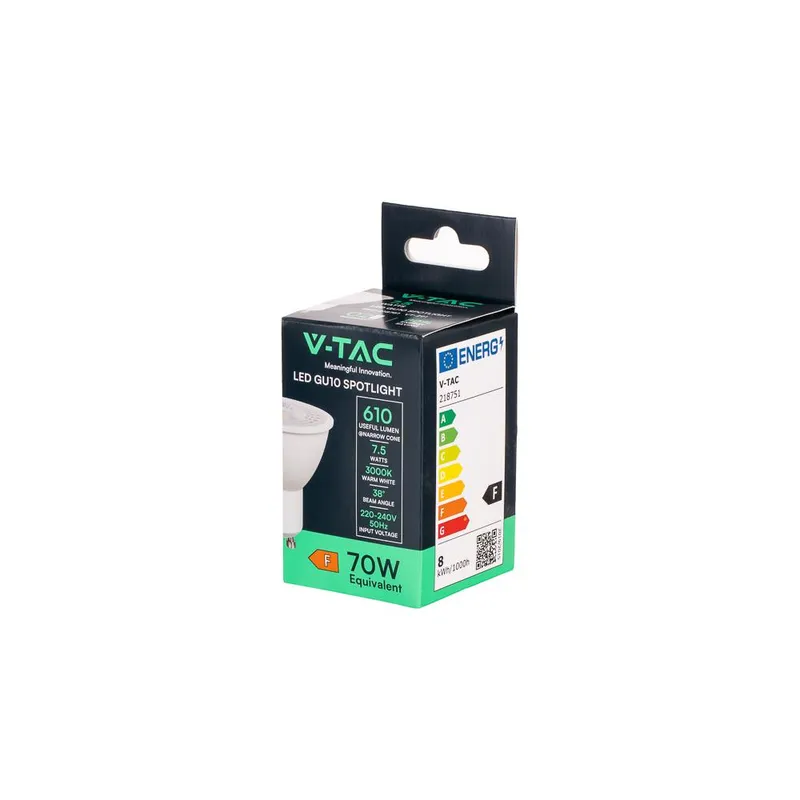Żarówka LED V-TAC GU10 7,5W 38ST VT-291 3000K 610LM 5 Lat Gwarancji