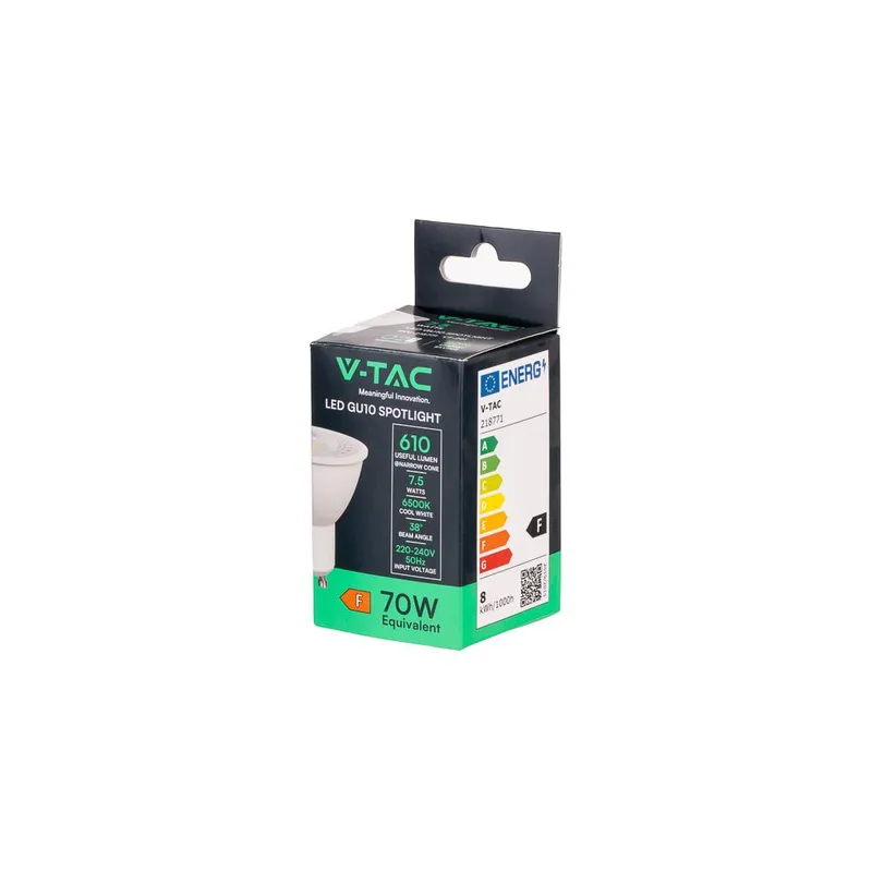 Żarówka LED V-TAC GU10 7,5W 38ST VT-291 6500K 610LM 5 Lat Gwarancji