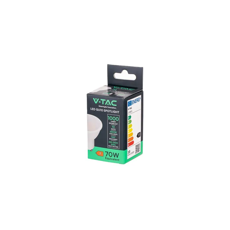 Żarówka LED V-TAC GU10 10W 100ST VT-271 6500K 1000LM 5 Lat Gwarancji