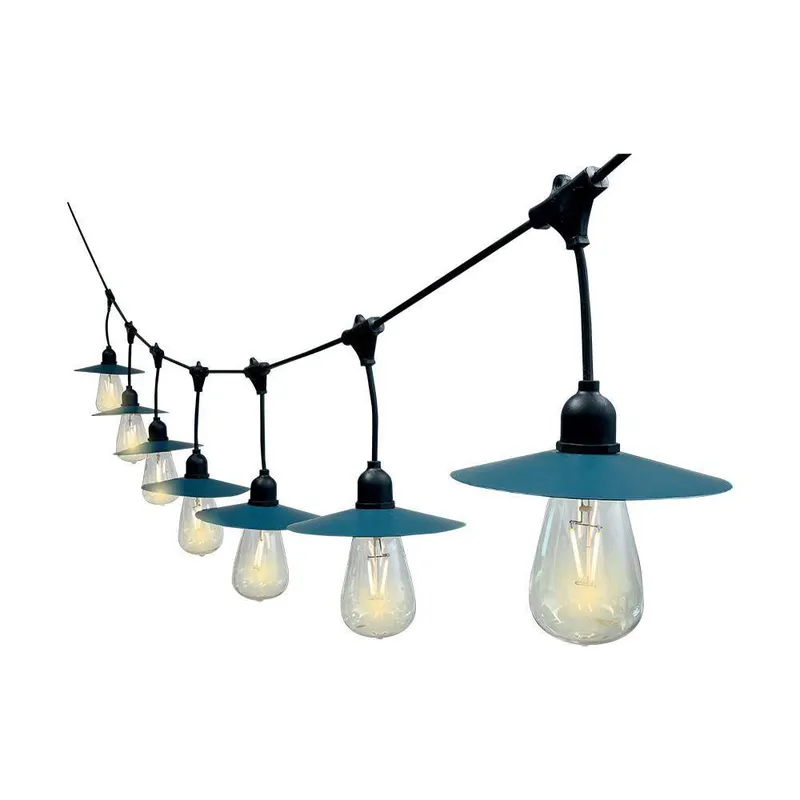 Girlanda Ogrodowa Solarna LED V-TAC 15mb Filament 15XST64 VT-715S 3000K 50LM