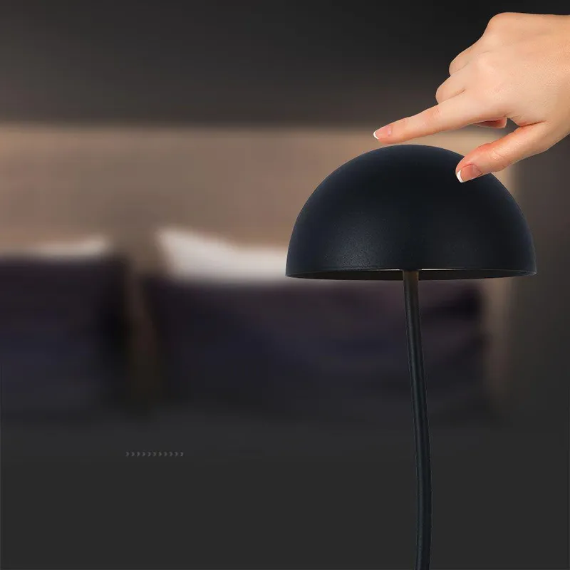 Lampka Stołowa Nocna V-TAC 3W LED 36cm Ładowanie Ściemnianie VT-7574 3000K 100LM - Czarna