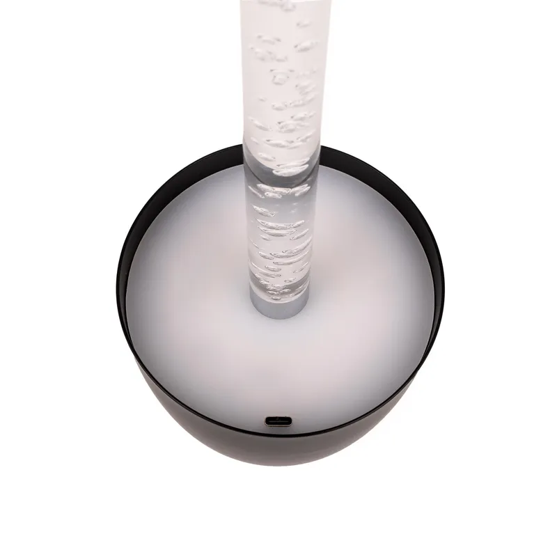 Lampka Stołowa Nocna V-TAC 3W LED 37cm Ładowanie Ściemnianie VT-7576 3000K 310LM - Czarna