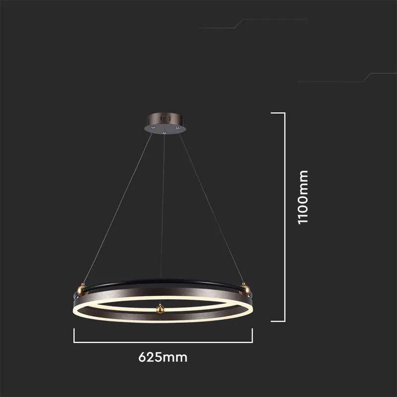 Oprawa Zwieszana V-TAC 30W LED VT-7579 3000K 3600LM - Brązowa
