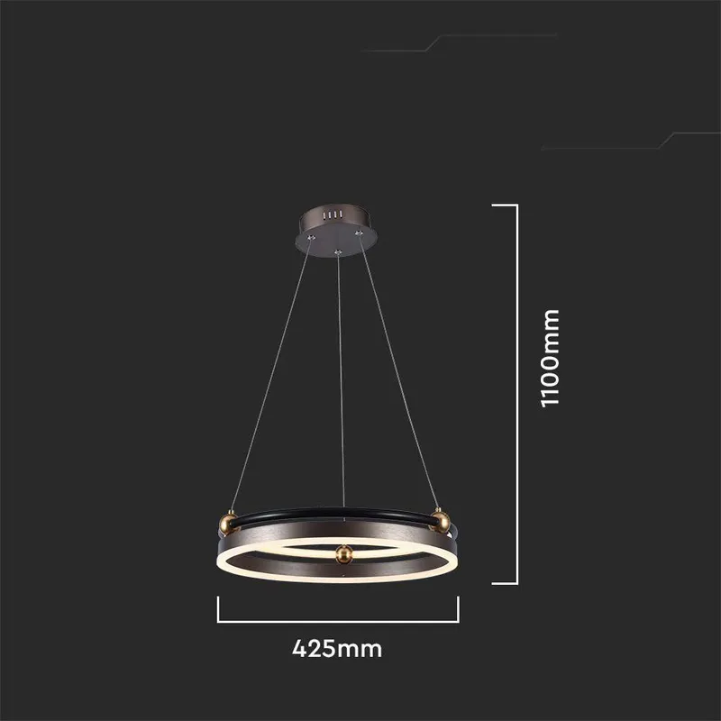 Oprawa Zwieszana V-TAC 20W LED VT-7580 3000K 2400LM - Brązowa