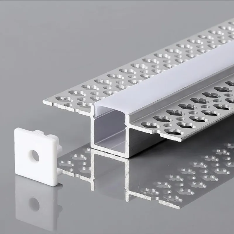 Profil Do LED Zestaw, ALU Anodowany Do Gipsowania 125mm V-TAC 2mb Klosz Mleczny 15x15mm VT-8201