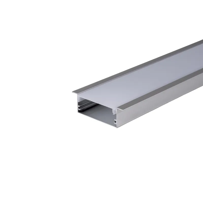 Profil Do LED Zestaw, ALU Anodowany Wpuszczany V-TAC 2mb Klosz Mleczny 20x50mm VT-8207