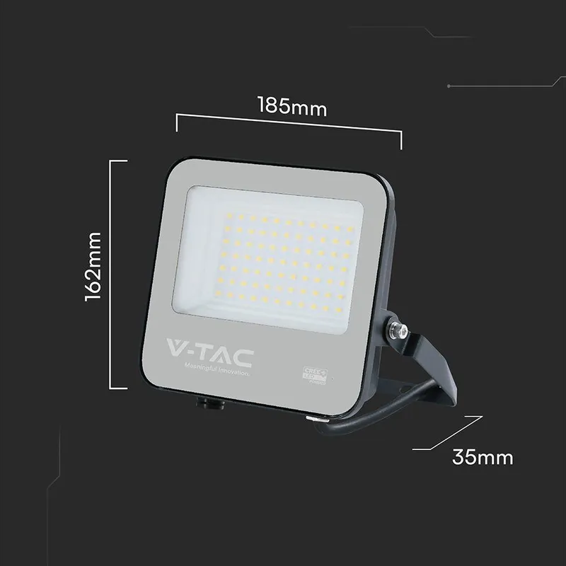Naświetlacz LED V-TAC CREE CHIP 50W 135LM/W IP65 VT-4455 3000K 6750LM 6 Lat Gwarancji