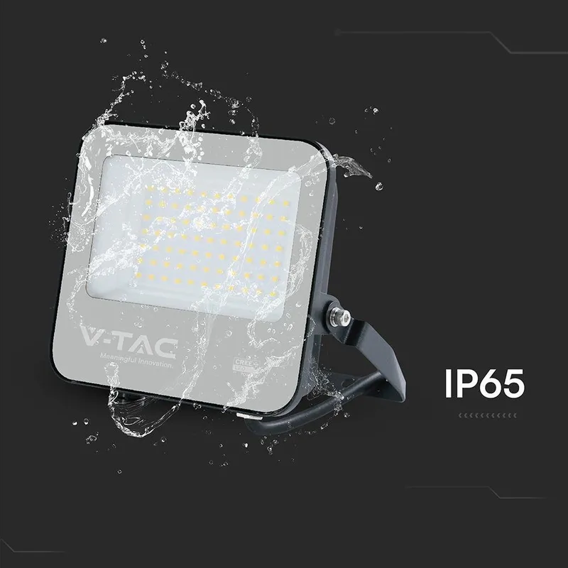 Naświetlacz LED V-TAC CREE CHIP 50W 135LM/W IP65 VT-4455 6500K 6750LM 6 Lat Gwarancji