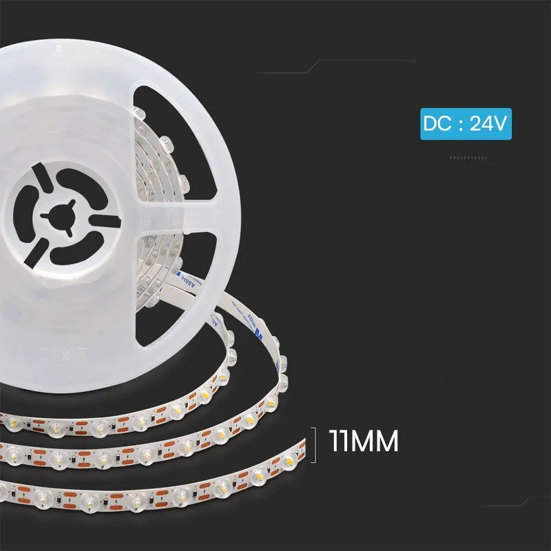 Taśma LED V-TAC SMD2835 Z Soczewkami 170ST 240LED 24V 16.5W/M VT-2835 3000K 800LM