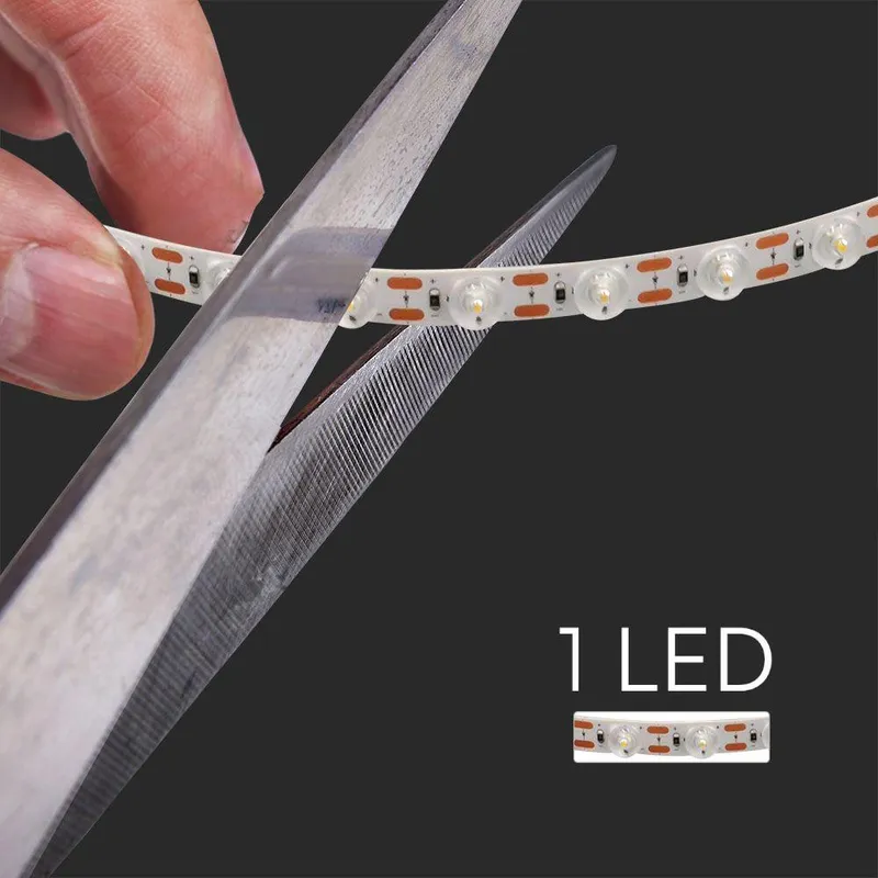 Taśma LED V-TAC SMD2835 Z Soczewkami 170ST 240LED 24V 16.5W/M VT-2835 4000K 800LM