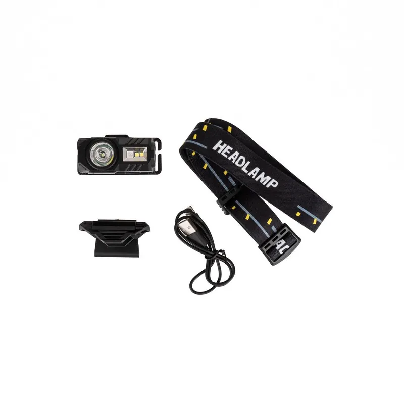 Latarka 3w1 Czołowa Rowerowa V-TAC 3W SMD Ładowanie USB-C IP43 VT-9902 190LM
