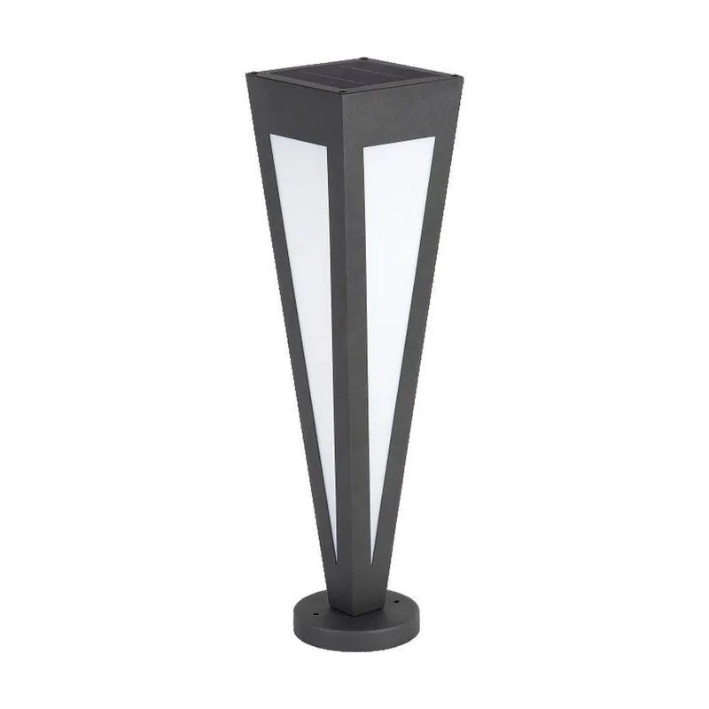 Słupek Ogrodowy Solarny V-TAC 3-5W LED IP65 Pilot 64cm VT-7654 3000K - Czarny