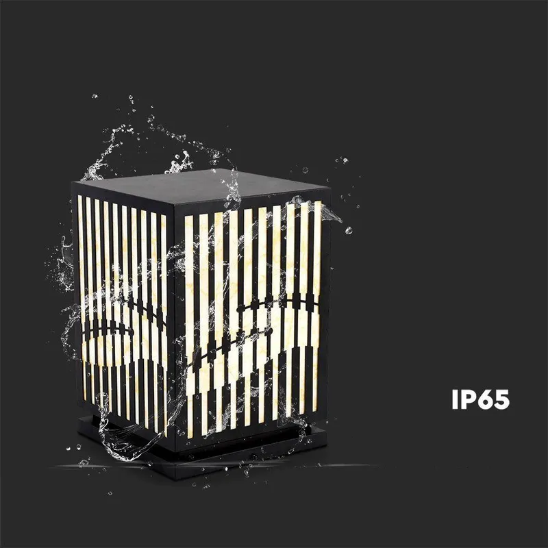 Oprawa Ogrodowa E27 V-TAC 23x23cm IP65 VT-7657 - Czarna