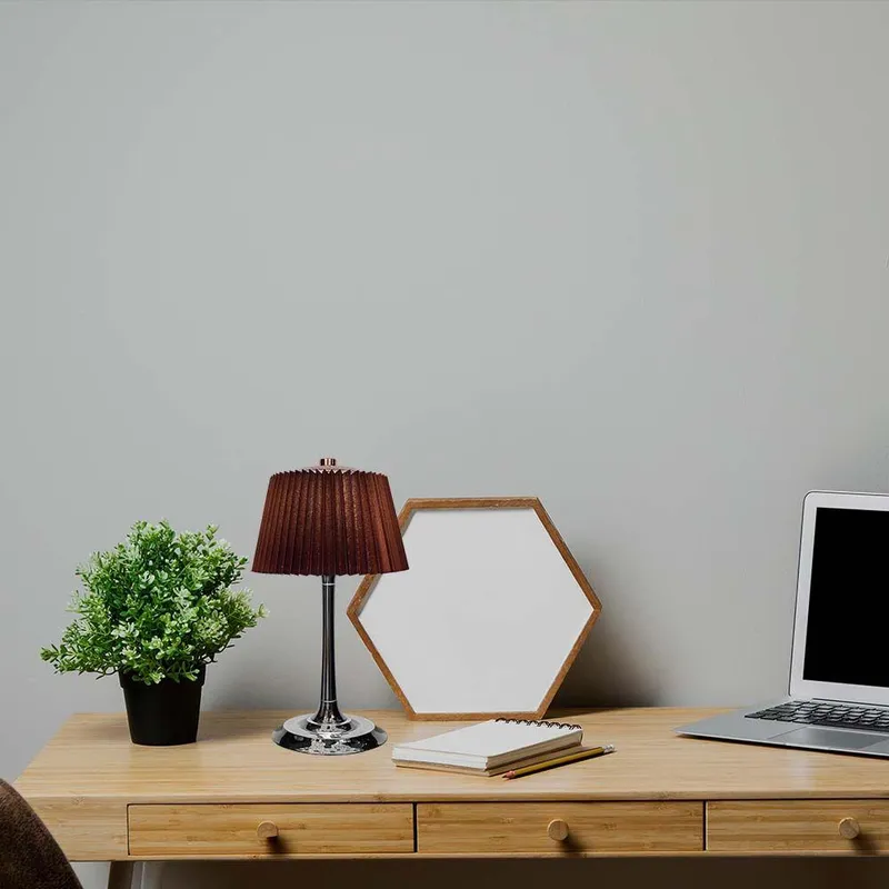 Lampka Stołowa Nocna V-TAC 1,5W LED 28cm Ładowanie USB Ściemnianie Brąz VT-7968 3000K-6000K 40LM