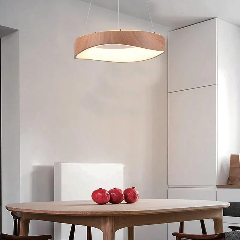 Oprawa Zwieszana V-TAC LED 18W Drewno Fi. 40cm VT-7973 3000K 2100LM