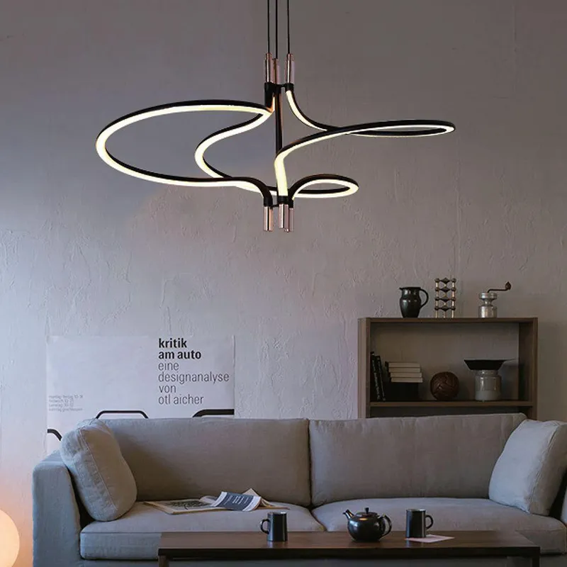 Oprawa Zwieszana V-TAC LED 30W Złoty Czarny 56x120cm VT-7980 3000K 3350LM