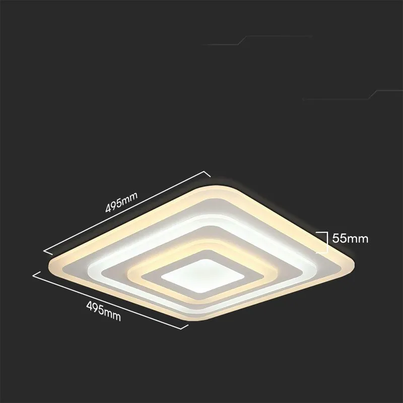 Oprawa Sufitowa V-TAC 82W LED Ściemnialna Pilot Smart VT-7719 3000K-4000K-6000K 6700LM - Biała