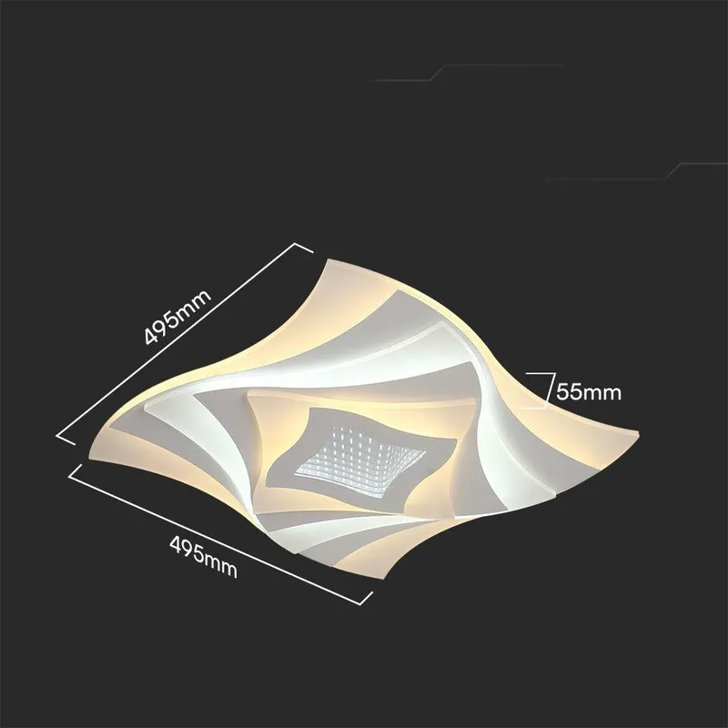 Oprawa Sufitowa V-TAC 63W LED Ściemnialna Pilot VT-7734 3000K-4000K-6000K 6500LM - Biała