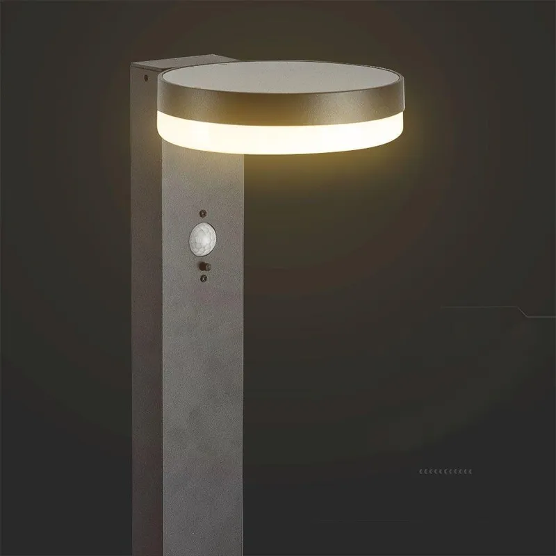 Słupek Ogrodowy Solarny V-TAC 80cm 5.5W LED IP54 Okrągły VT-1168 3000K 220LM 3 Lata Gwarancji - Czarny