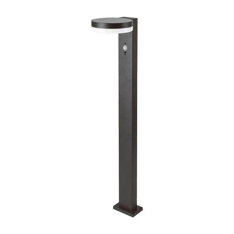Słupek Ogrodowy Solarny V-TAC 80cm 5.5W LED IP54 Okrągły VT-1168 3000K 220LM 3 Lata Gwarancji - Czarny