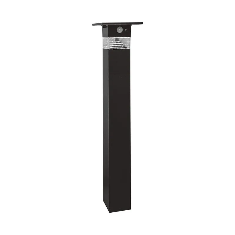 Słupek Ogrodowy Solarny V-TAC 80cm 5.5W LED IP54 VT-1170 3000K 250LM 3 Lata Gwarancji - Czarny