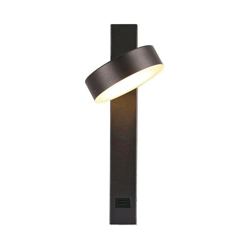Oprawa LED V-TAC 8W Kinkiet Hotel Łóżko USB VT-10111 3000K 900LM