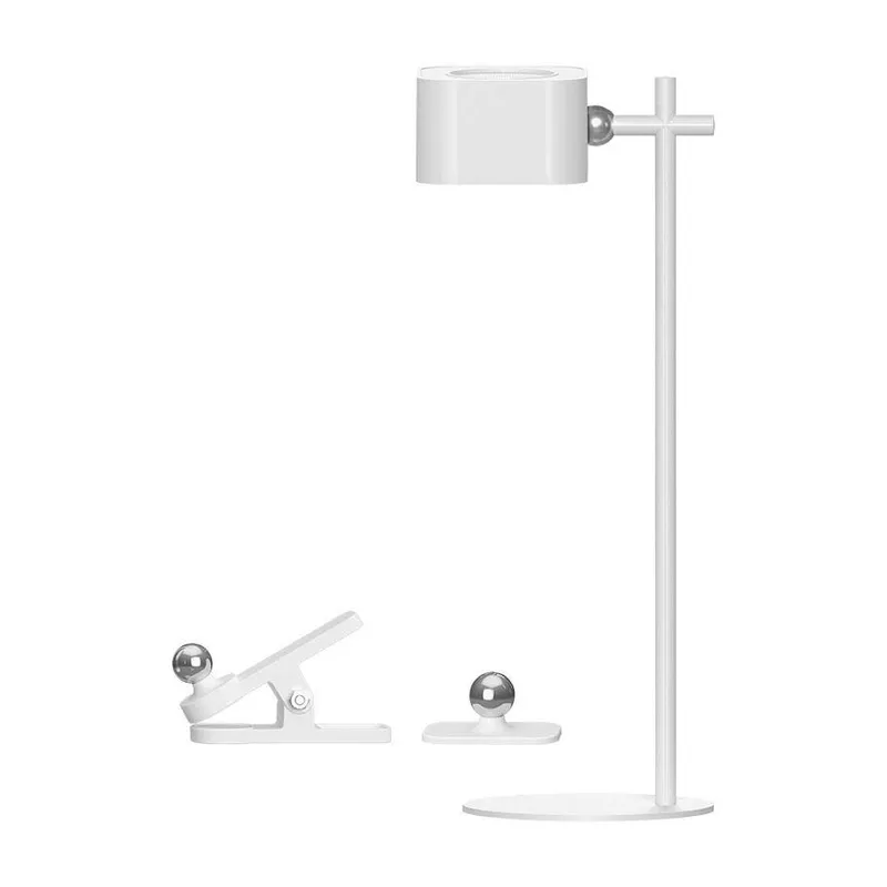 Lampka Biurkowa V-TAC 4w1 35cm Kinkiet Klips Latarka 3W LED CCT VT-10115 3000K-6000K 300LM - Biała