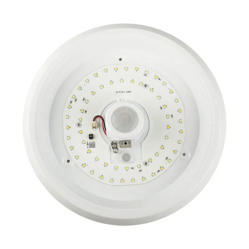 Oprawa Sufitowa Plafoniera LED V-TAC CREE CHIP 12W 29cm Czujnik Ruchu CCT Okrągły VT-13CCT 3000K-4000K-6000K 1090LM 6 Lat Gwarancji - Biały