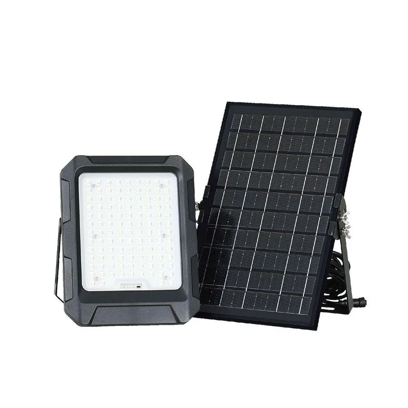 Naświetlacz LED Solarny V-TAC 10W Pilot Auto Timer IP65 VT-55W 4000K 1000LM - Czarny