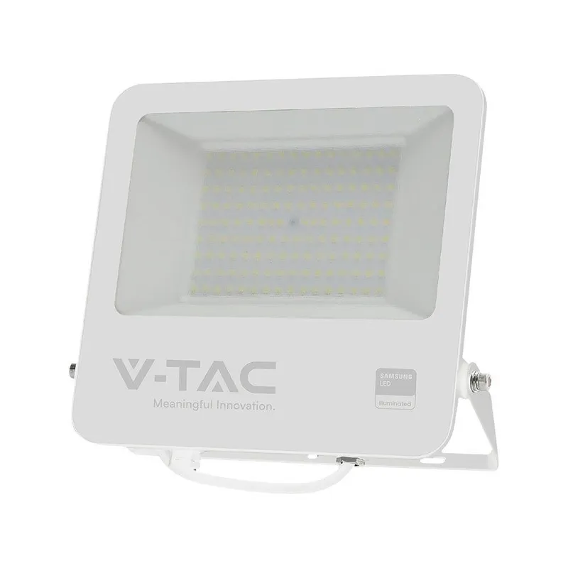 Naświetlacz LED V-TAC 100W 100LM/W Przewód 1mb SAMSUNG CHIP VT-44104 6500K 8700LM 5 Lat Gwarancji - Biały