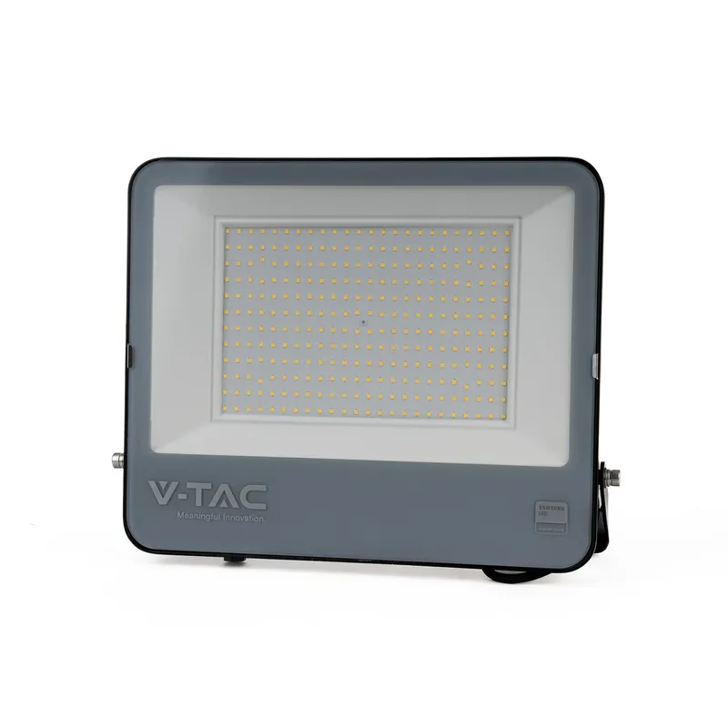 Naświetlacz LED V-TAC 200W 100LM/W Przewód 1mb SAMSUNG CHIP VT-44204 6500K 17540LM 5 Lat Gwarancji - Czarny