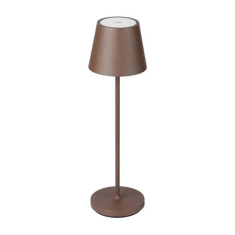 Lampka Stołowa Nocna V-TAC 1.5W LED 275cm Ładowanie Ściemnianie IP54 Brąz Corten VT-7997 3000K 150LM