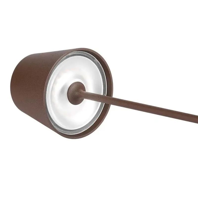 Lampka Stołowa Nocna V-TAC 1.5W LED 275cm Ładowanie Ściemnianie IP54 Brąz Corten VT-7997 3000K 150LM