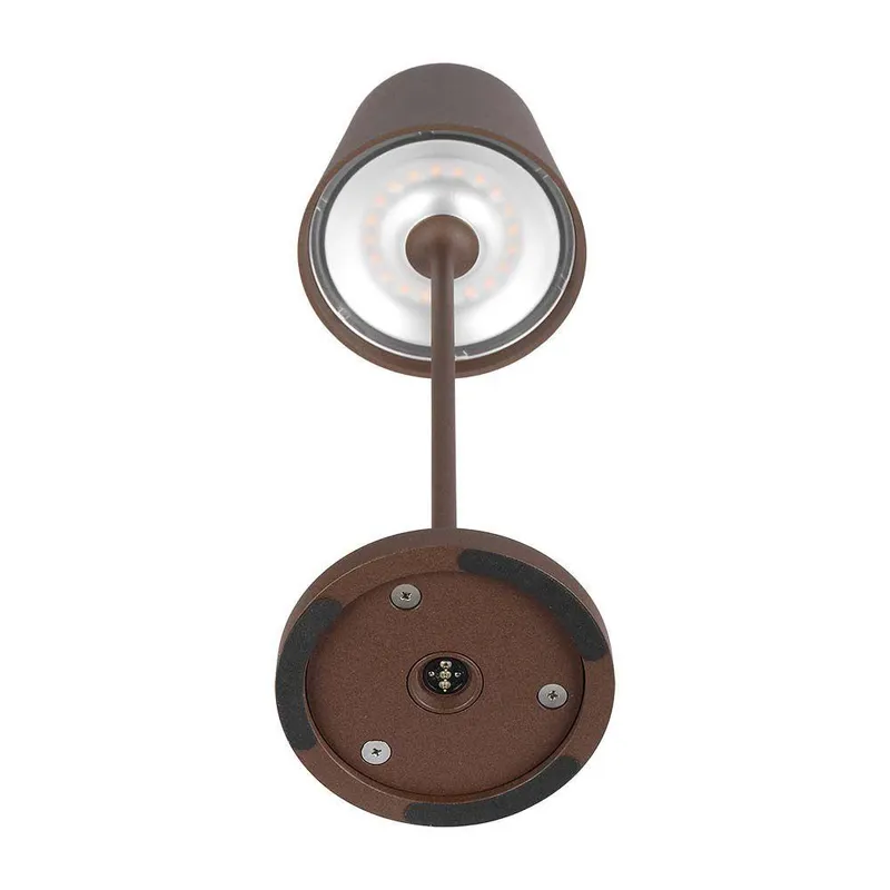 Lampka Stołowa Nocna V-TAC 1.5W LED 275cm Ładowanie Ściemnianie IP54 Brąz Corten VT-7997 3000K 150LM