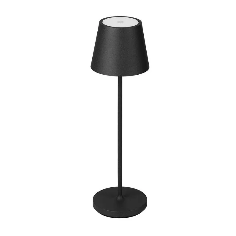 Lampka Stołowa Nocna V-TAC 1,5W LED 27,5cm Ładowanie Ściemnianie IP54 VT-7997 3000K 150LM - Czarna