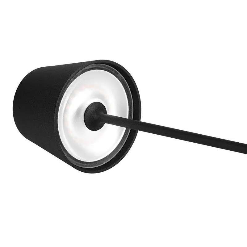 Lampka Stołowa Nocna V-TAC 1,5W LED 27,5cm Ładowanie Ściemnianie IP54 VT-7997 3000K 150LM - Czarna