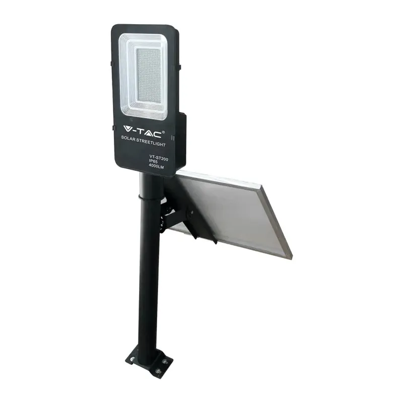 Naświetlacz Oprawa Uliczna Solarna Hybrydowa V-TAC 50W LED VT-ST201 4000K 4000LM