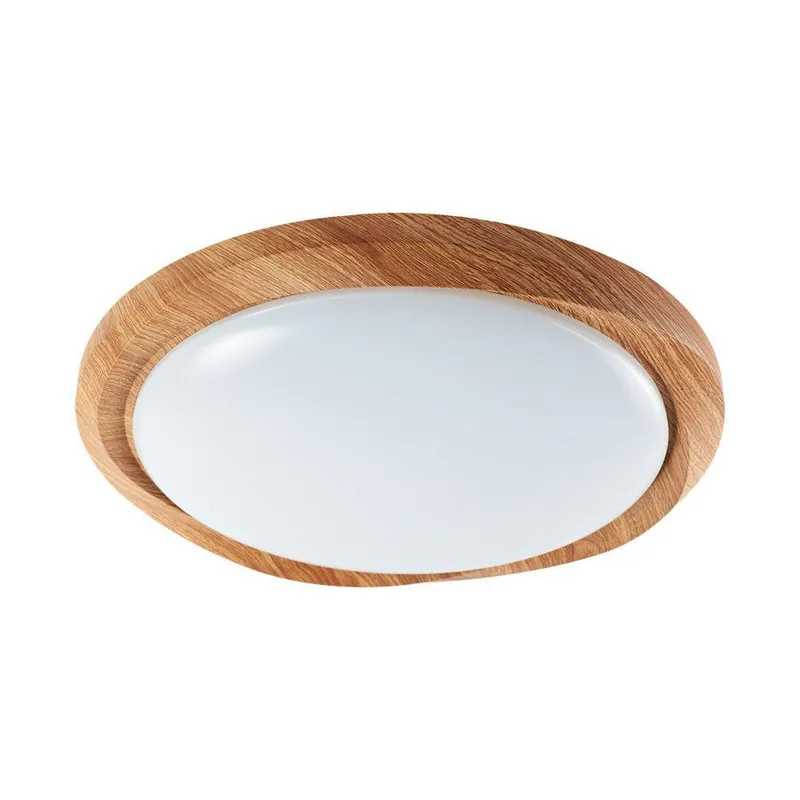 Oprawa Sufitowa Plafoniera V-TAC 60W LED Drewno FI.49CM CCT Pilot Timer VT-8559 3000K-6500K 6000LM