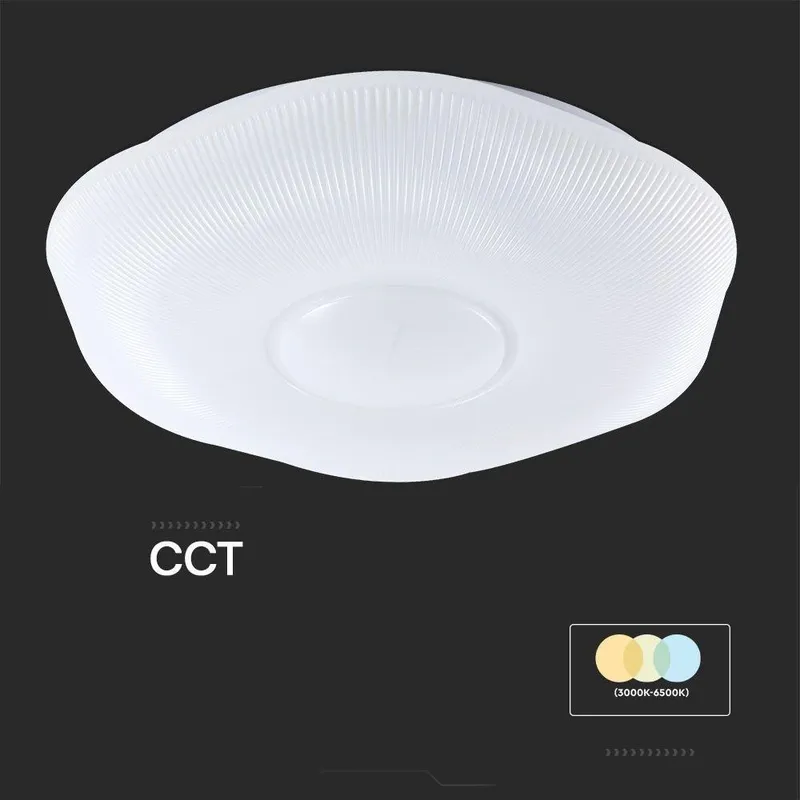 Oprawa Sufitowa Plafoniera V-TAC 30W/60W LED Plum FI.50CM CCT Pilot Timer VT-8562 3000K-6500K 6000LM