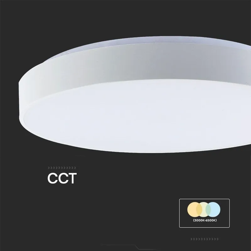 Oprawa Sufitowa Plafoniera V-TAC 40W LED Elegant FI.40CM CCT Pilot Timer VT-8563 3000K-6500K 4000LM