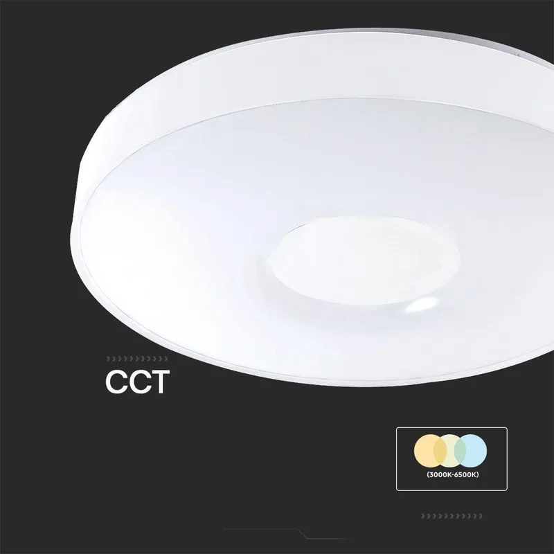 Oprawa Sufitowa Plafoniera V-TAC 40W/60W LED Victory FI.49CM CCT Pilot Timer VT-8566 3000K-6500K 6000LM
