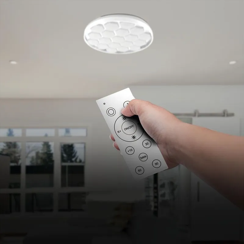 Oprawa Sufitowa Plafoniera V-TAC 60W LED Beehive FI.49CM CCT Pilot Timer VT-8569 3000K-6500K 6000LM