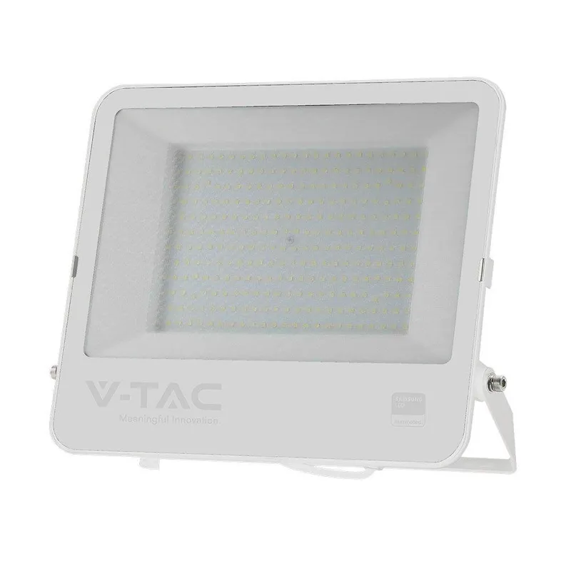 Naświetlacz LED V-TAC 200W 100LM/W Przewód 1mb SAMSUNG CHIP VT-44204 6500K 17540LM 5 Lat Gwarancji - Biały