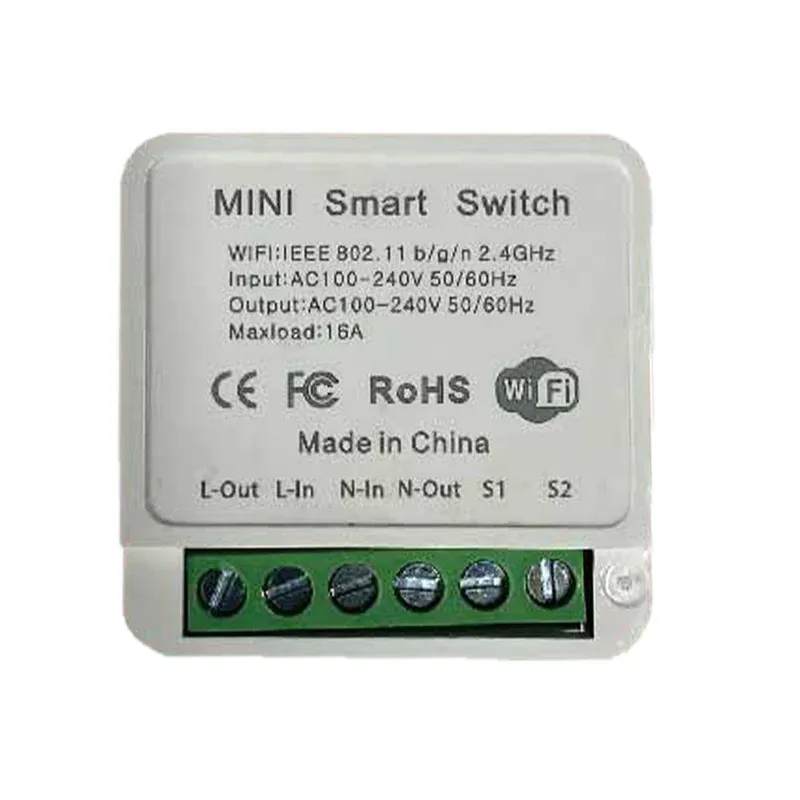 Bezprzewodowy Włącznik Switch WI-FI V-TAC 1X10A Dopuszkowy Smart Life Tuya Alexa Google Home VT-5101