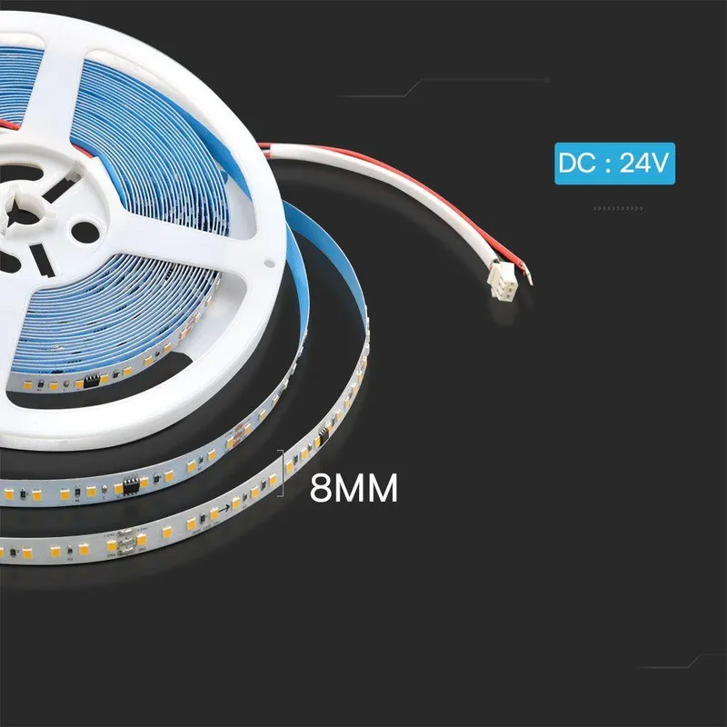 Taśma LED V-TAC SMD2835 1200LED 10W/M 24V 10mb Adresowalna Płynąca Mikroprocesorowa VT-2835 4000K