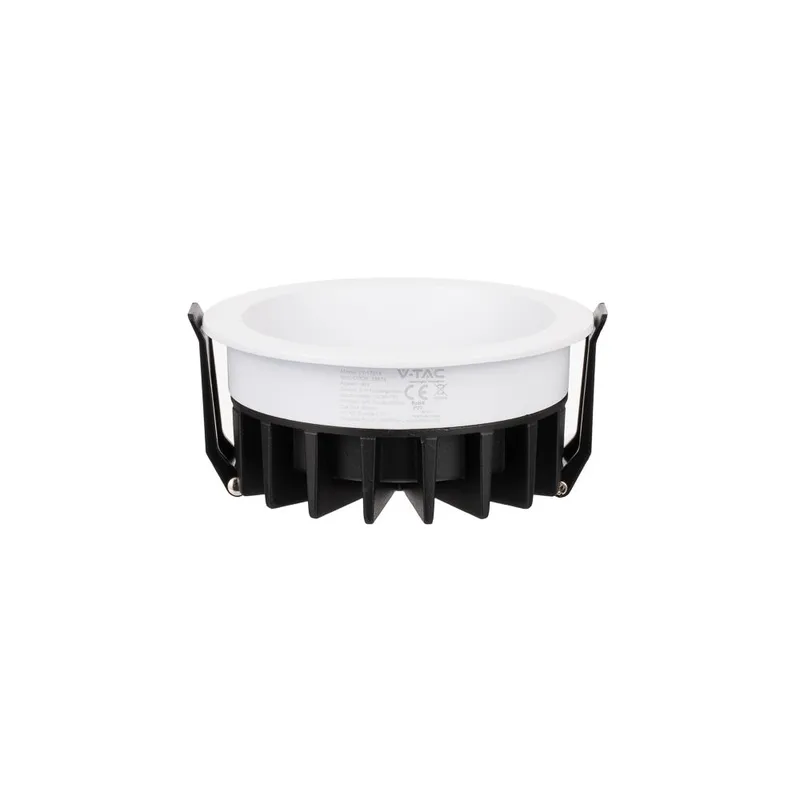 Oprawa V-TAC LED Downlight 24W BRIDGELUX CHIP CCT Raster Antyolśnieniowy Plaster Miodu VT-17024 3000K-4000K-6400K 2540LM - Biała