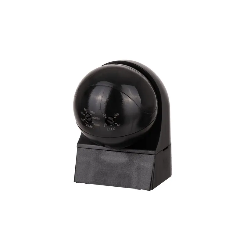 Czujnik Ruchu Ścienny 180ST Ruchoma Główka Full Black V-TAC VT-8028 - Czarny