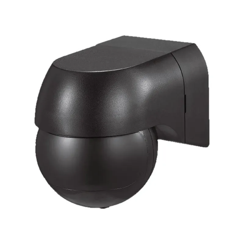 Czujnik Ruchu Ścienny 180ST Ruchoma Główka Full Black V-TAC VT-8028 - Czarny